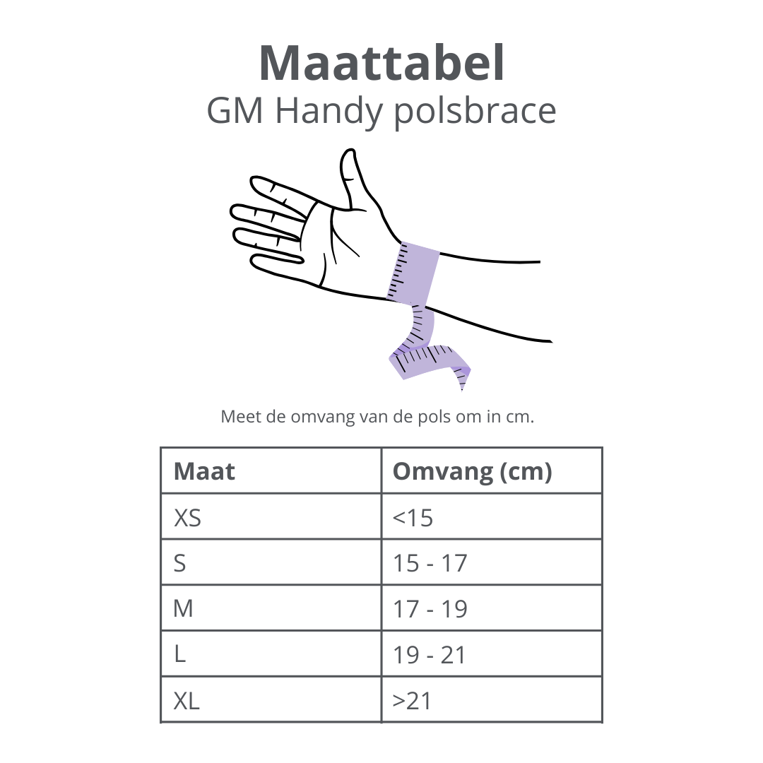 GM Handy polsbrace beige