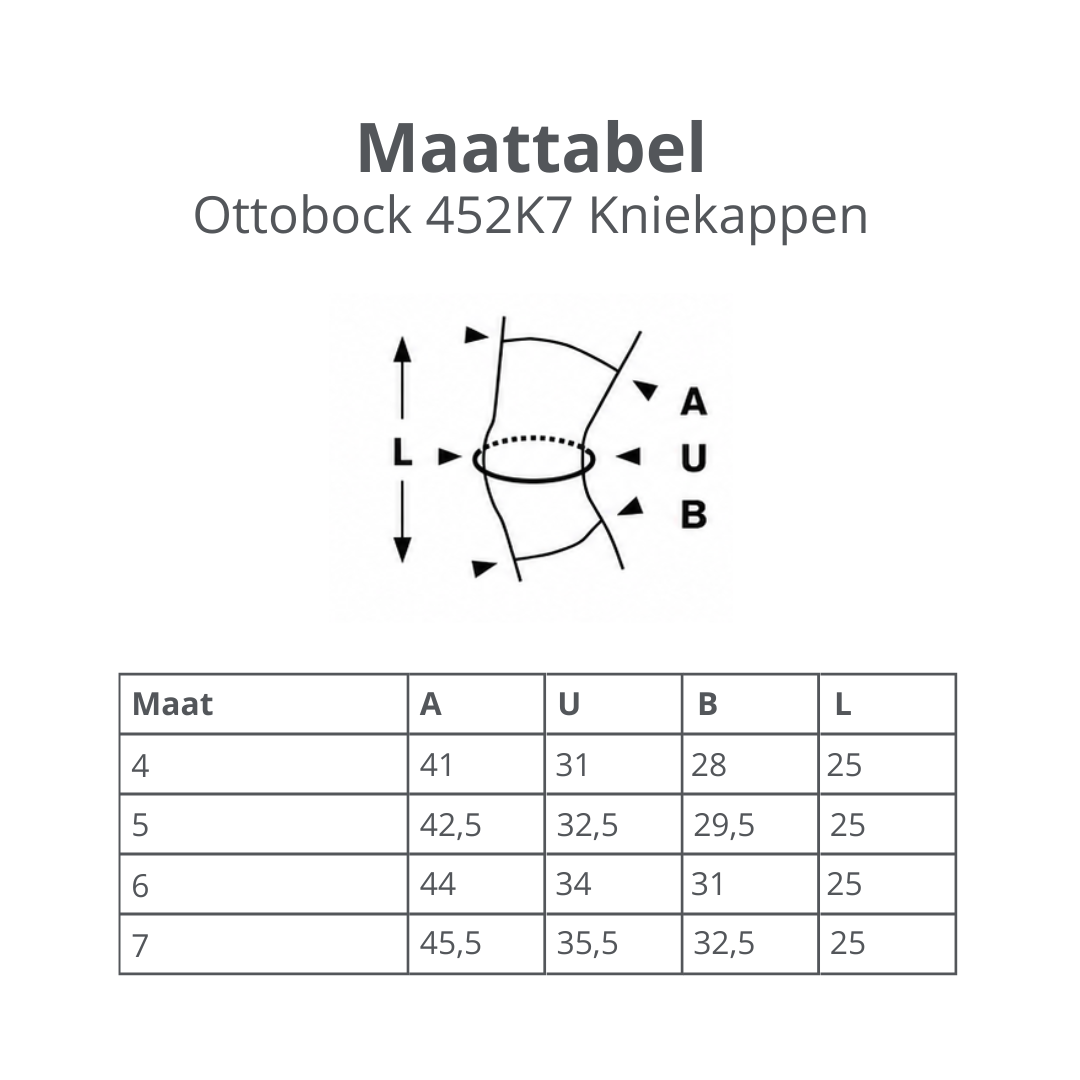 Ottobock 452K7 Kniekappen (knee sleeves)